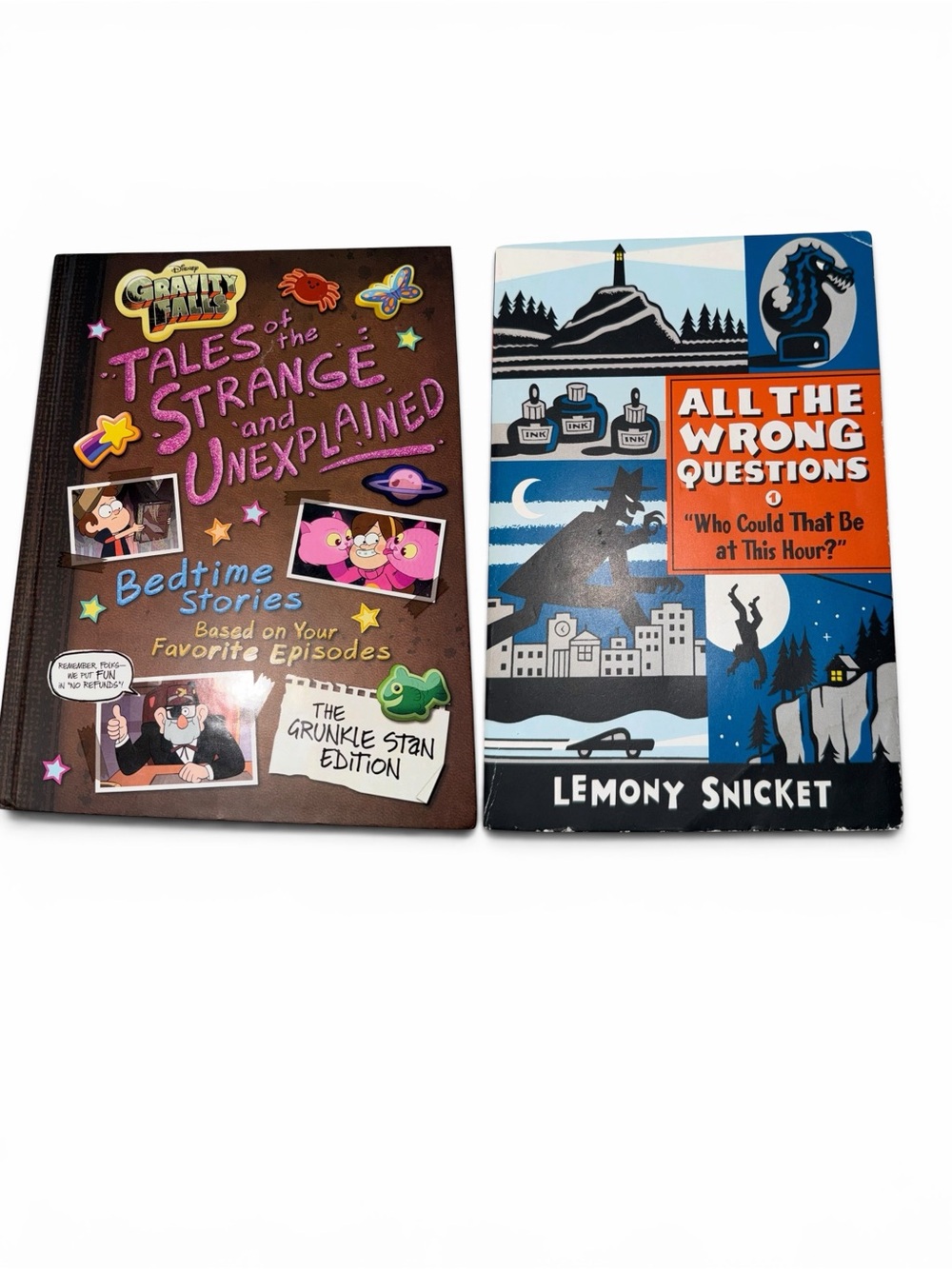 Lot of 2 Books (8-12 yrs): “Gravity Falls” & “Who Could That Be At This Hour?”
